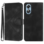 Custodia per cellulare in pelle con motivo a linea, For OPPO A1 Pro / Reno8 T 5G Global, For OPPO A77 4G Global, For OPPO A98 5G, For OPPO A17