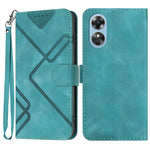 Custodia per cellulare in pelle con motivo a linea, For OPPO A1 Pro / Reno8 T 5G Global, For OPPO A77 4G Global, For OPPO A98 5G, For OPPO A17