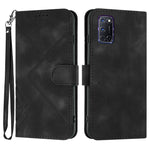Custodia per cellulare in pelle con motivo a linea, For OPPO A52 / A72 / A92, For OPPO A9 2020/A5 2020