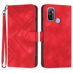 Custodia per cellulare in pelle con motivo a linea, For OPPO A74 5G/A93 5G/A54 5G, For OPPO Reno5 4G / 5G / Find X3 Lite, For OPPO A15 / A15s, For OPPO A53s / A32 / A53