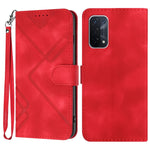 Custodia per cellulare in pelle con motivo a linea, For OPPO A74 5G/A93 5G/A54 5G, For OPPO Reno5 4G / 5G / Find X3 Lite, For OPPO A15 / A15s, For OPPO A53s / A32 / A53