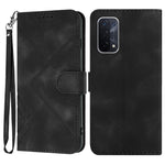 Custodia per cellulare in pelle con motivo a linea, For OPPO A74 5G/A93 5G/A54 5G, For OPPO Reno5 4G / 5G / Find X3 Lite, For OPPO A15 / A15s, For OPPO A53s / A32 / A53