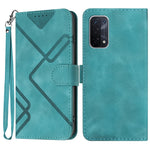 Custodia per cellulare in pelle con motivo a linea, For OPPO A74 5G/A93 5G/A54 5G, For OPPO Reno5 4G / 5G / Find X3 Lite, For OPPO A15 / A15s, For OPPO A53s / A32 / A53