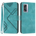 Custodia per cellulare in pelle con motivo a linea, For OPPO A57e 4G Global/A57s 4G Global, For OPPO A57s 4G/A77 5G/A57 5G, For OPPO A57 5G/A77 5G/A57 4G Global, For OPPO Reno8 Pro 5G/Reno8 Pro+ 5G