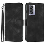 Custodia per cellulare in pelle con motivo a linea, For OPPO A57e 4G Global/A57s 4G Global, For OPPO A57s 4G/A77 5G/A57 5G, For OPPO A57 5G/A77 5G/A57 4G Global, For OPPO Reno8 Pro 5G/Reno8 Pro+ 5G
