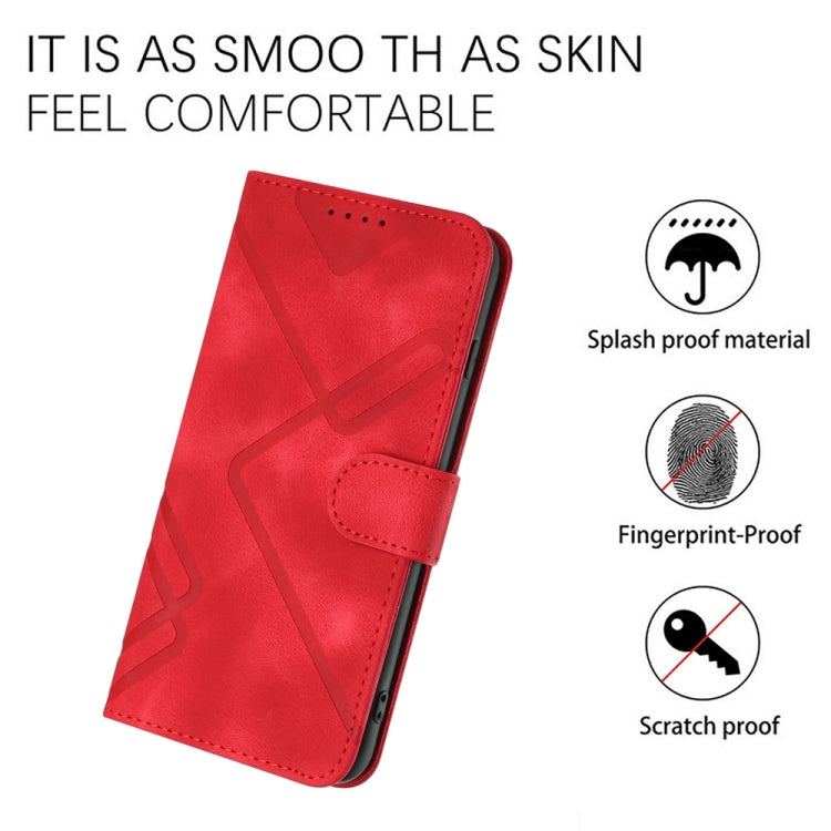Custodia per cellulare in pelle con motivo a linea, For OPPO A60, For OPPO Reno11 F / F25 Pro, For OPPO A38 /  A18, For OPPO Find X8 Pro