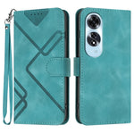 Custodia per cellulare in pelle con motivo a linea, For OPPO A60, For OPPO Reno11 F / F25 Pro, For OPPO A38 /  A18, For OPPO Find X8 Pro