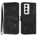 Custodia per cellulare in pelle con motivo a linea, For OPPO A5 Pro 5G, For OPPO Reno13 F 4G / 5G, For OPPO Find X8, For OPPO Reno12 Global