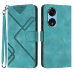 Custodia per cellulare in pelle con motivo a linea, For OPPO A1 Pro / Reno8 T 5G Global, For OPPO A77 4G Global, For OPPO A98 5G, For OPPO A17