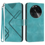 Custodia per cellulare in pelle con motivo a linea, For OPPO A78 5G / A1x, For OPPO Reno8 T 4G, For OPPO Find X6 Pro, For OPPO Find X6
