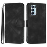 Custodia per cellulare in pelle con motivo a linea, For OPPO A74 5G/A93 5G/A54 5G, For OPPO Reno5 4G / 5G / Find X3 Lite, For OPPO A15 / A15s, For OPPO A53s / A32 / A53