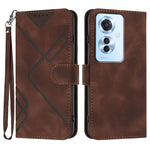 Custodia per cellulare in pelle con motivo a linea, For OPPO A60, For OPPO Reno11 F / F25 Pro, For OPPO A38 /  A18, For OPPO Find X8 Pro