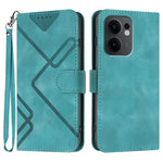 Custodia per cellulare in pelle con motivo a linea, For OPPO A5 Pro 5G, For OPPO Reno13 F 4G / 5G, For OPPO Find X8, For OPPO Reno12 Global