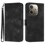 Custodia per cellulare in pelle con motivo a linea, For OPPO A5 Pro 5G, For OPPO Reno13 F 4G / 5G, For OPPO Find X8, For OPPO Reno12 Global