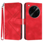 Custodia per cellulare in pelle con motivo a linea, For OPPO K13 5G, For OPPO Find X8s+, For OPPO Find X8s, For OPPO Find X8 Ultra