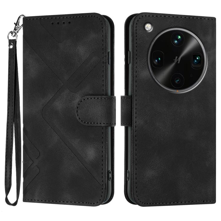 Custodia per cellulare in pelle con motivo a linea, For OPPO K13 5G, For OPPO Find X8s+, For OPPO Find X8s, For OPPO Find X8 Ultra