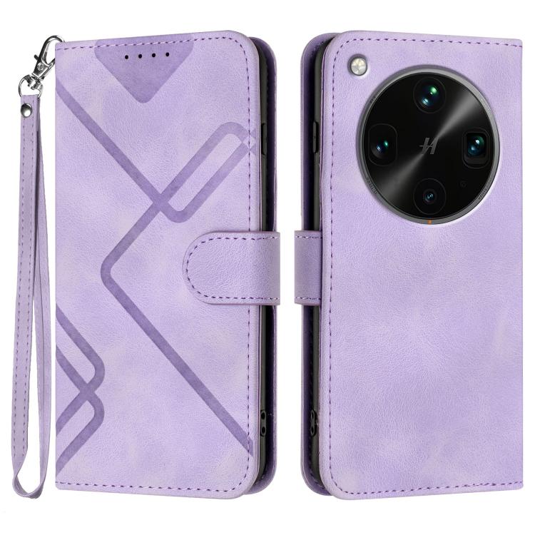 Custodia per cellulare in pelle con motivo a linea, For OPPO K13 5G, For OPPO Find X8s+, For OPPO Find X8s, For OPPO Find X8 Ultra