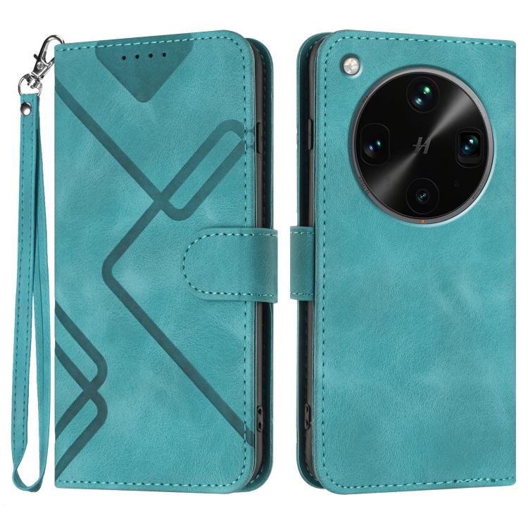 Custodia per cellulare in pelle con motivo a linea, For OPPO K13 5G, For OPPO Find X8s+, For OPPO Find X8s, For OPPO Find X8 Ultra