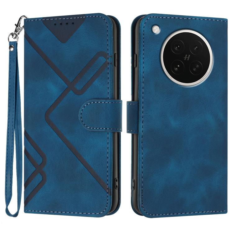 Custodia per cellulare in pelle con motivo a linea, For OPPO K13 5G, For OPPO Find X8s+, For OPPO Find X8s, For OPPO Find X8 Ultra