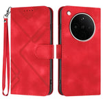 Custodia per cellulare in pelle con motivo a linea, For OPPO K13 5G, For OPPO Find X8s+, For OPPO Find X8s, For OPPO Find X8 Ultra