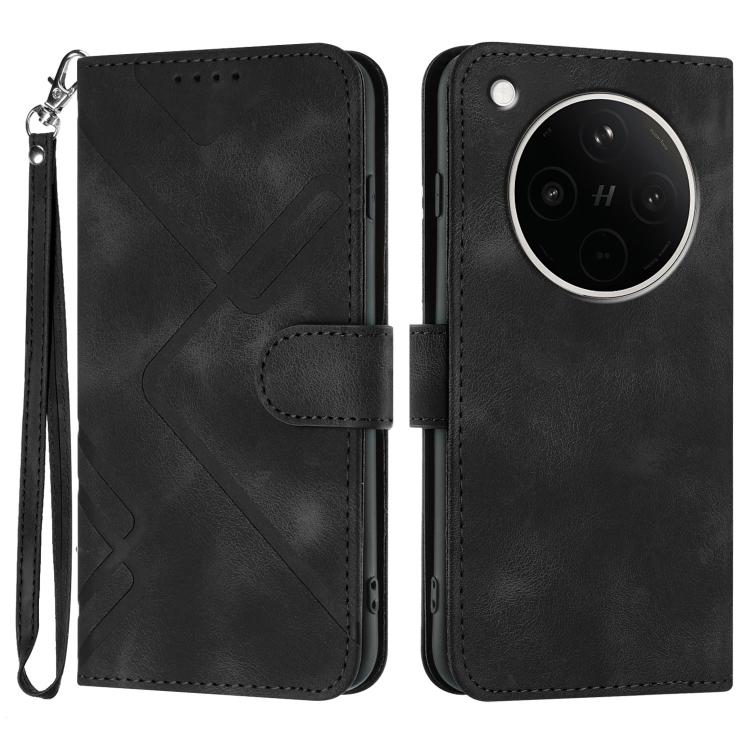 Custodia per cellulare in pelle con motivo a linea, For OPPO K13 5G, For OPPO Find X8s+, For OPPO Find X8s, For OPPO Find X8 Ultra
