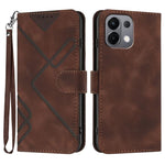 Custodia per cellulare in pelle con motivo a linea, For OPPO K13 5G, For OPPO Find X8s+, For OPPO Find X8s, For OPPO Find X8 Ultra