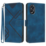 Custodia per cellulare in pelle con motivo a linea, For OPPO A60, For OPPO Reno11 F / F25 Pro, For OPPO A38 /  A18, For OPPO Find X8 Pro