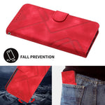 Custodia per cellulare in pelle con motivo a linea, For OPPO A78 5G / A1x, For OPPO Reno8 T 4G, For OPPO Find X6 Pro, For OPPO Find X6