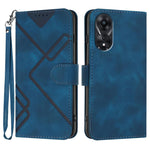 Custodia per cellulare in pelle con motivo a linea, For OPPO A78 5G / A1x, For OPPO Reno8 T 4G, For OPPO Find X6 Pro, For OPPO Find X6