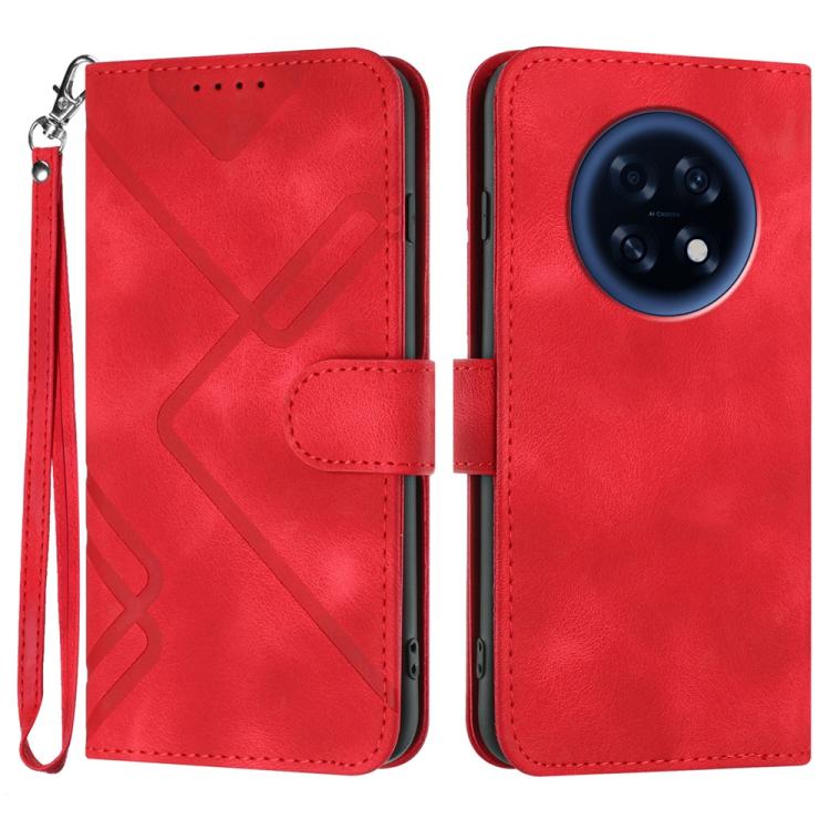 Custodia per cellulare in pelle con motivo a linea, For OPPO Find X9, For OPPO A6 Pro 4G / 5G Global / F31 5G, For OPPO F31 Pro+ 5G / A6 GT 5G, For OPPO Find X9 Pro