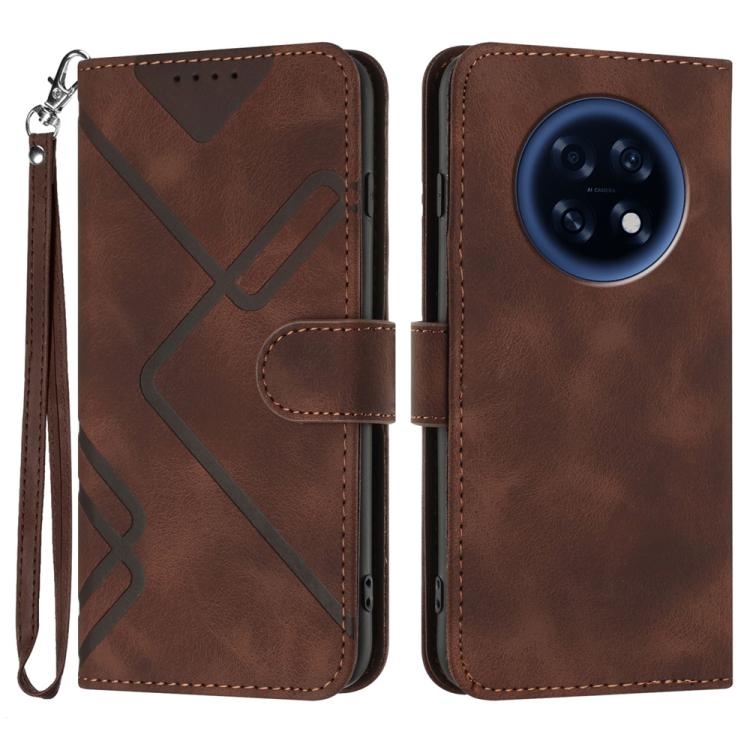 Custodia per cellulare in pelle con motivo a linea, For OPPO Find X9, For OPPO A6 Pro 4G / 5G Global / F31 5G, For OPPO F31 Pro+ 5G / A6 GT 5G, For OPPO Find X9 Pro