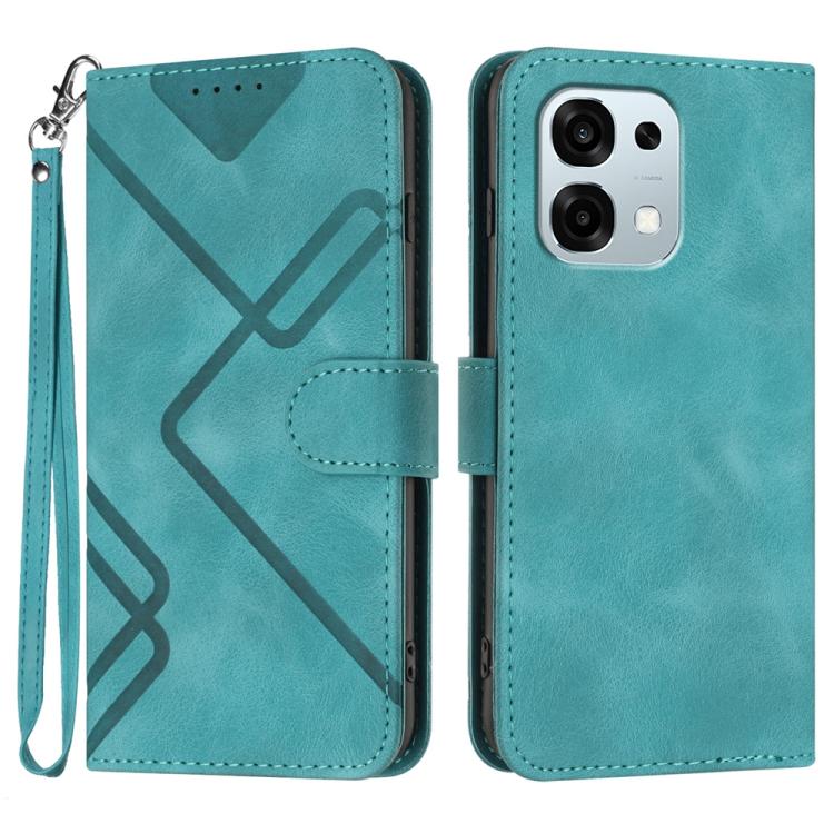 Custodia per cellulare in pelle con motivo a linea, For OPPO Find X9, For OPPO A6 Pro 4G / 5G Global / F31 5G, For OPPO F31 Pro+ 5G / A6 GT 5G, For OPPO Find X9 Pro