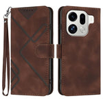 Custodia per cellulare in pelle con motivo a linea, For OPPO Find X9, For OPPO A6 Pro 4G / 5G Global / F31 5G, For OPPO F31 Pro+ 5G / A6 GT 5G, For OPPO Find X9 Pro