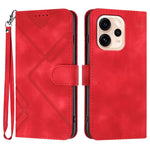 Custodia per cellulare in pelle con motivo a linea, For OPPO Reno15 Pro Max 5G Global, For OPPO Reno15 F 5G Global, For OPPO Reno15 Pro 5G Global, For OPPO Reno15 5G Global