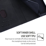 Custodia portafoglio in pelle con slot carte per Samsung Galaxy S