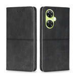 Custodia per telefono in pelle magnetica con trama di mucca, For OnePlus Ace 3V 5G, For OnePlus Nord CE4, For OnePlus Nord CE 3 Lite 5G