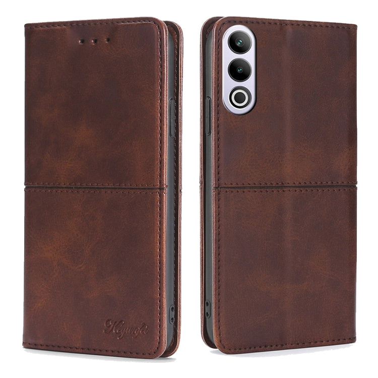 Custodia per telefono in pelle magnetica con trama di mucca, For OnePlus Ace 3V 5G, For OnePlus Nord CE4, For OnePlus Nord CE 3 Lite 5G