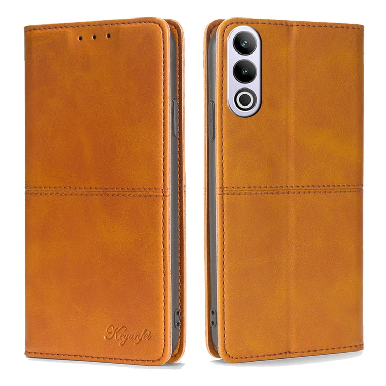 Custodia per telefono in pelle magnetica con trama di mucca, For OnePlus Ace 3V 5G, For OnePlus Nord CE4, For OnePlus Nord CE 3 Lite 5G