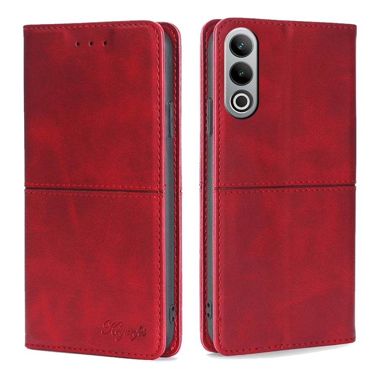 Custodia per telefono in pelle magnetica con trama di mucca, For OnePlus Ace 3V 5G, For OnePlus Nord CE4, For OnePlus Nord CE 3 Lite 5G