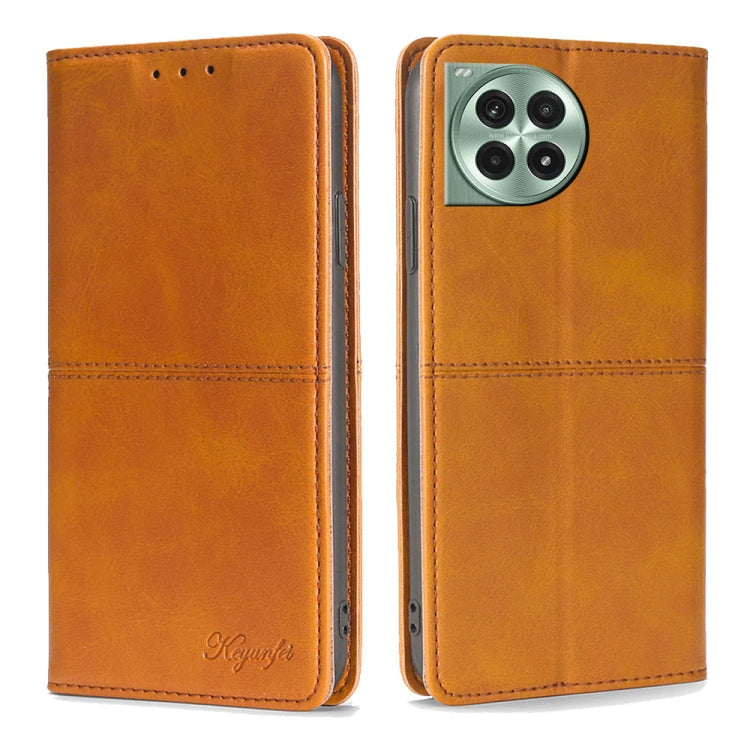 Custodia per telefono in pelle magnetica con trama di mucca, For OnePlus Ace 5 Ultra / Nord 5, For OnePlus Ace 5 Racing / Nord CE5, For OnePlus Ace 3 Pro 5G, For OnePlus Nord CE 4 Lite 5G