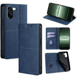 Custodia per telefono in pelle magnetica con trama di mucca, For OnePlus Ace 5 Ultra / Nord 5, For OnePlus Ace 5 Racing / Nord CE5, For OnePlus Ace 3 Pro 5G, For OnePlus Nord CE 4 Lite 5G