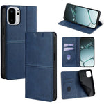 Custodia per telefono in pelle magnetica con trama di mucca, For OnePlus 15T 5G, For OnePlus Turbo 6 / 6V, For OnePlus Ace 6, For OnePlus 15 5G