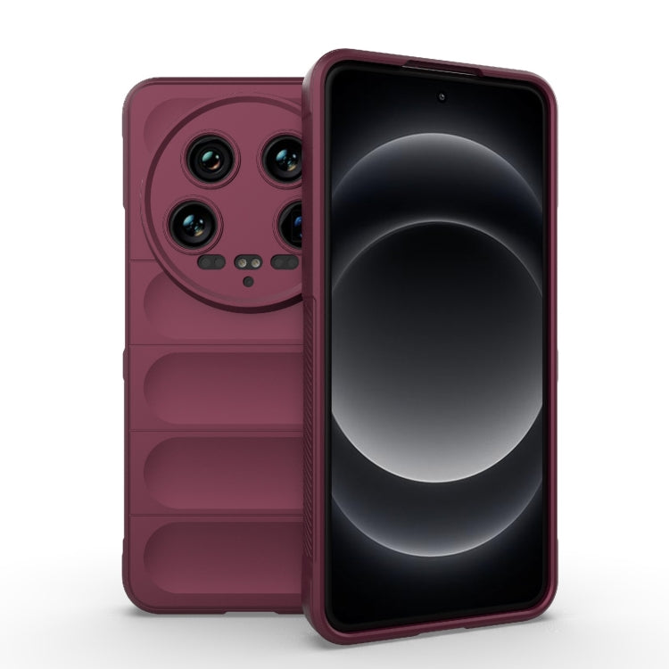 Custodia TPU con flanella per Xiaomi 14 Ultra