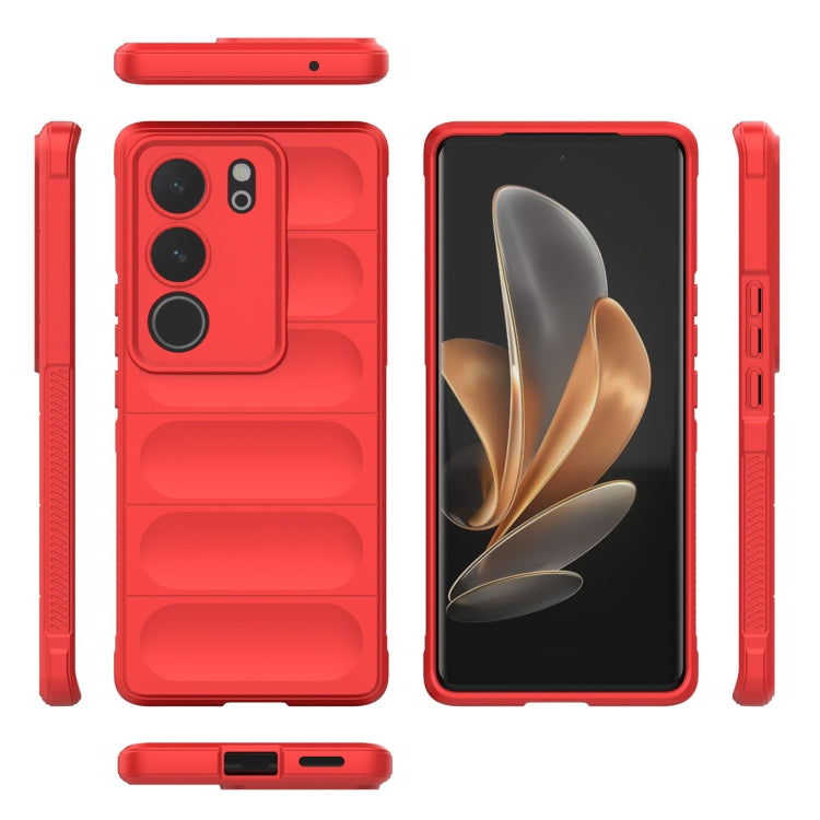 Magic Shield TPU + custodia per telefono in flanella, For vivo S17, For vivo S17e