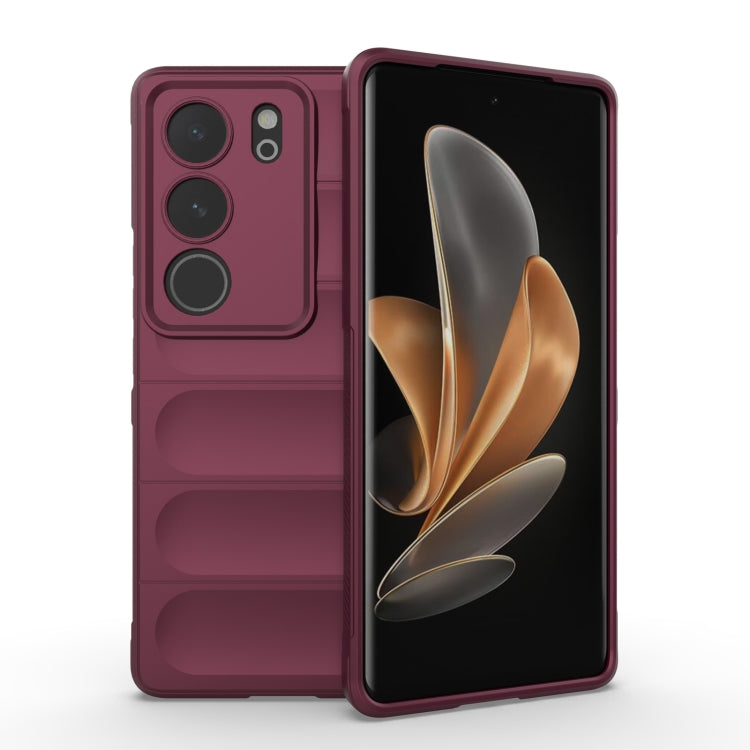 Magic Shield TPU + custodia per telefono in flanella, For vivo S17, For vivo S17e