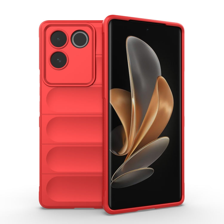 Magic Shield TPU + custodia per telefono in flanella, For vivo S17, For vivo S17e
