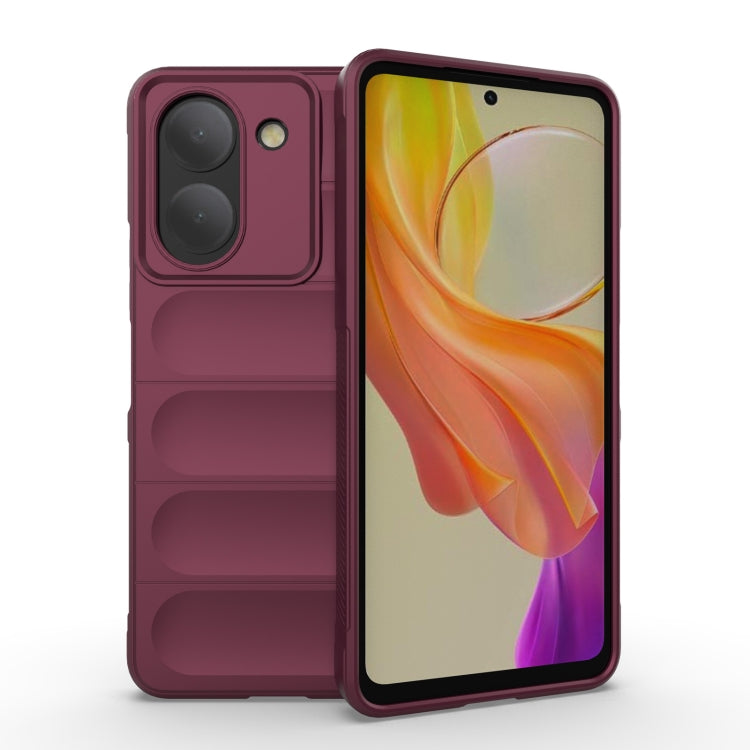 Magic Shield TPU + custodia per telefono in flanella, For vivo Y36 4G, For vivo S17 Pro