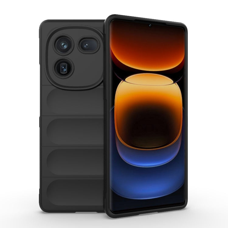 Magic Shield TPU + custodia per telefono in flanella, For vivo X100 5G, For vivo iQOO 12 Pro 5G