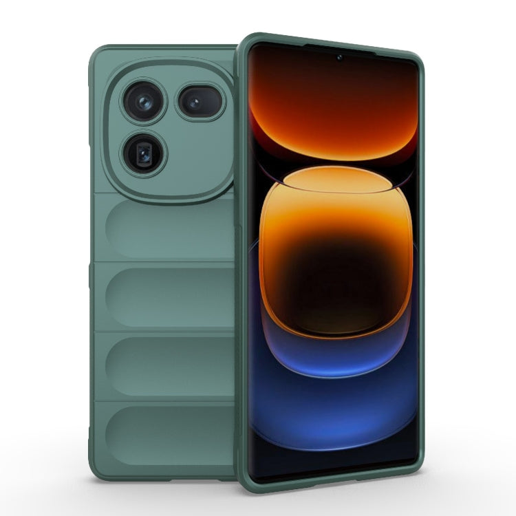 Magic Shield TPU + custodia per telefono in flanella, For vivo X100 5G, For vivo iQOO 12 Pro 5G