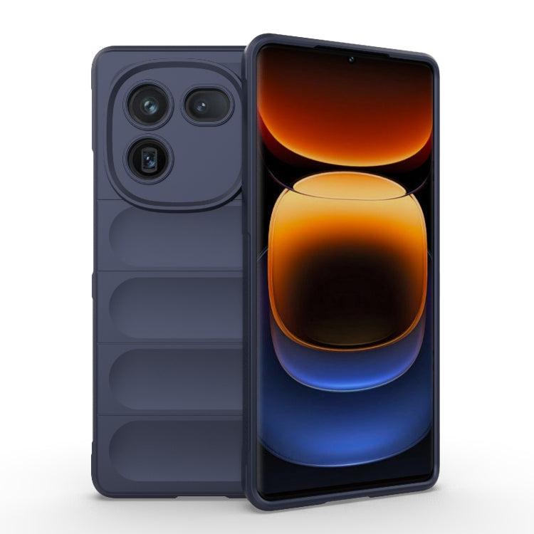 Magic Shield TPU + custodia per telefono in flanella, For vivo X100 5G, For vivo iQOO 12 Pro 5G